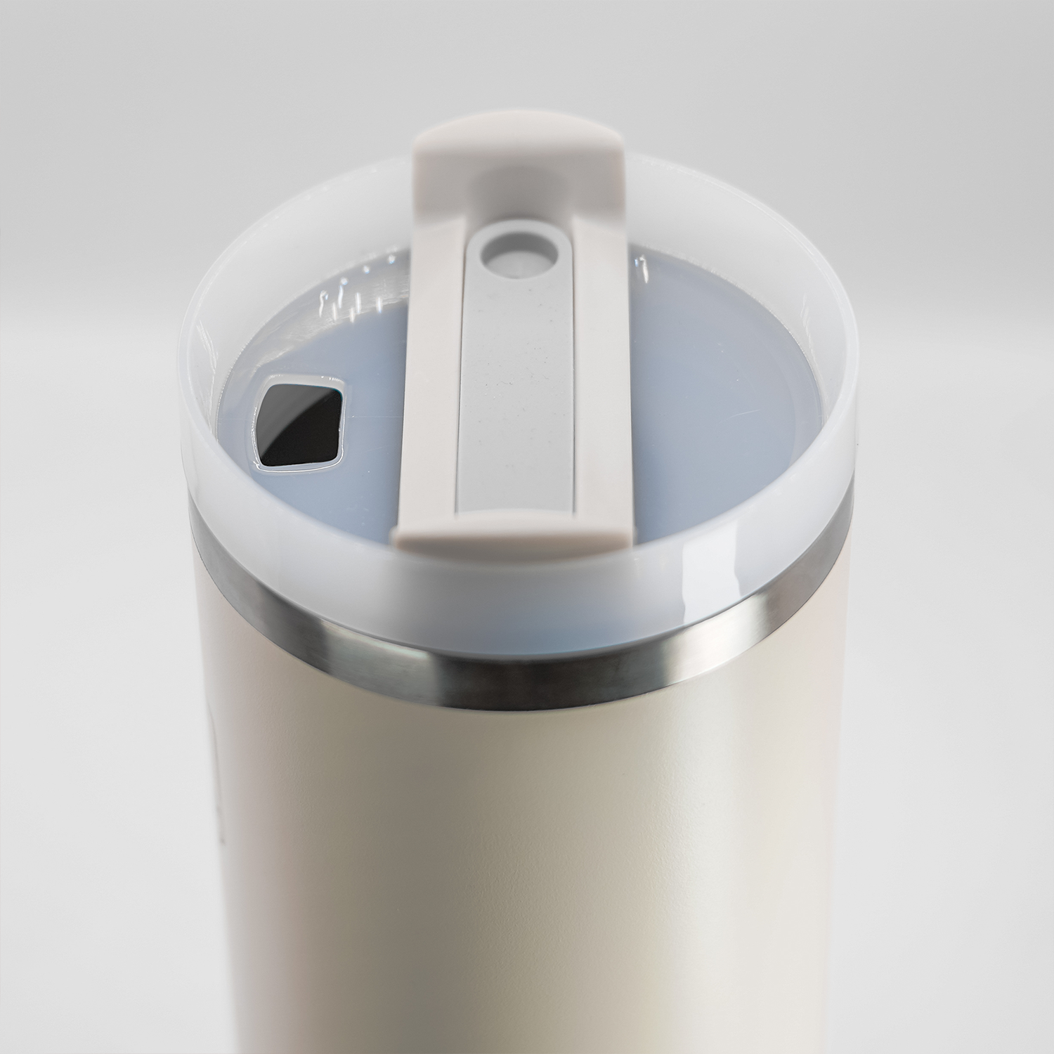 1.18 Litre Insulated Stainless Steel Water Bottle with Straw and Leak-Proof Lid,BPA Free (Cream)
