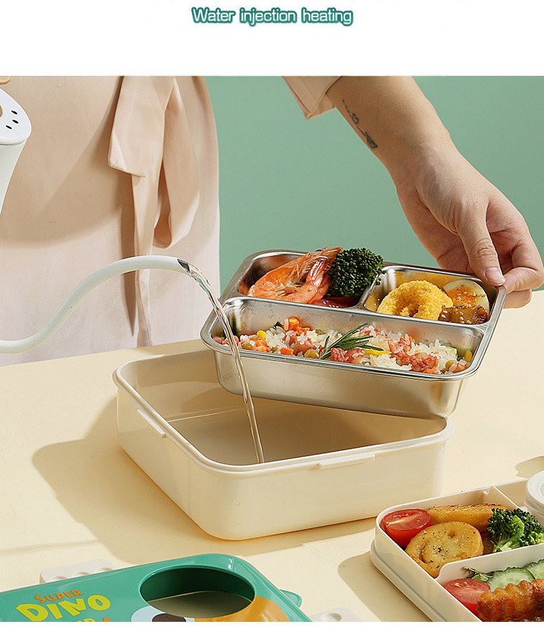 Kids Dinosaur Lunch Box Set  Yellow